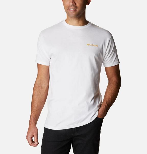 Columbia Grand Canyon T-Shirt White For Men's NZ74358 New Zealand